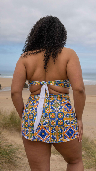 Majolica Drawstring Skirt