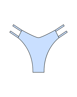 Custom Double Strap Bikini Bottom
